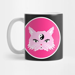 yin yang kitty Mug